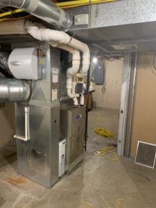residential basement HVAC unit